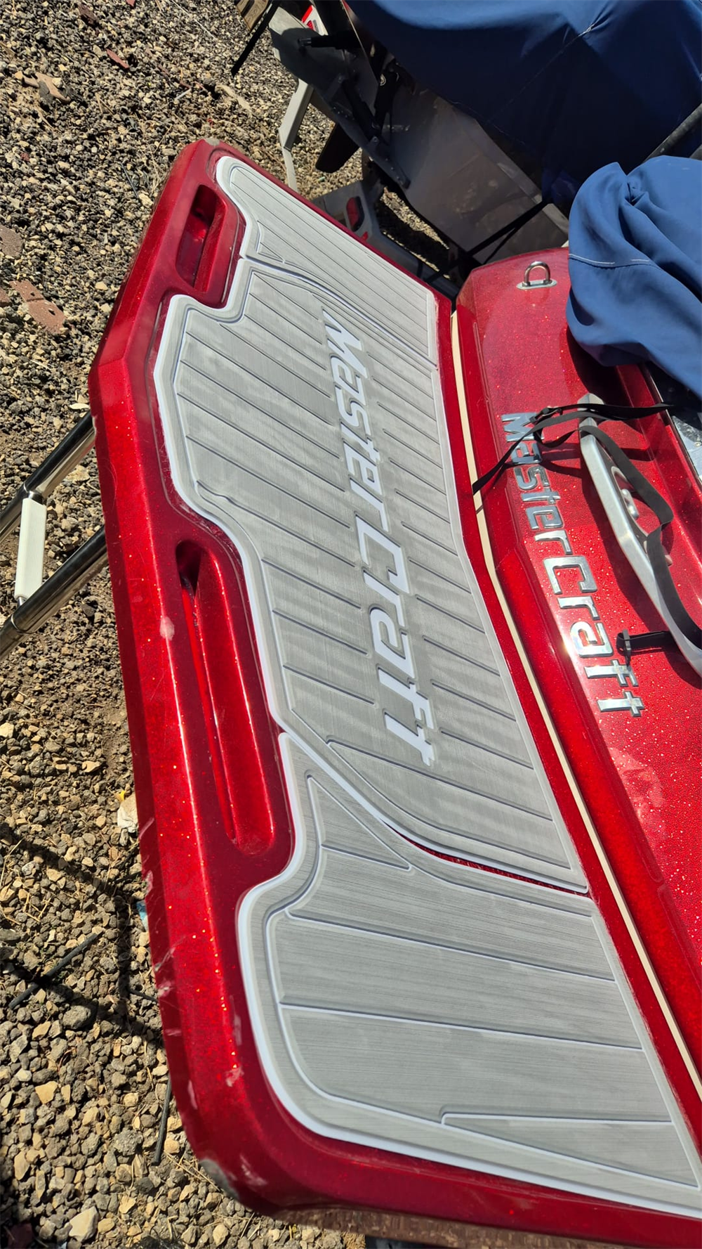 2011-2015 Mastercraft X55 Swim Platform Cockpit Pad Boat EVA Foam Faux Teak Deck Floor Mat SeaDek MarineMat Gatorstep Style Self Adhesive