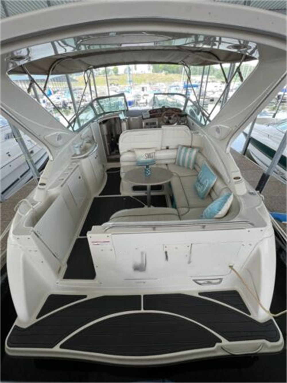 1999 Maxum 3000 SCR Swim Platform Cockpit Pad Boat EVA Faux Foam Teak Deck Floor SeaDek MarineMat Gatorstep Style Self Adhesive