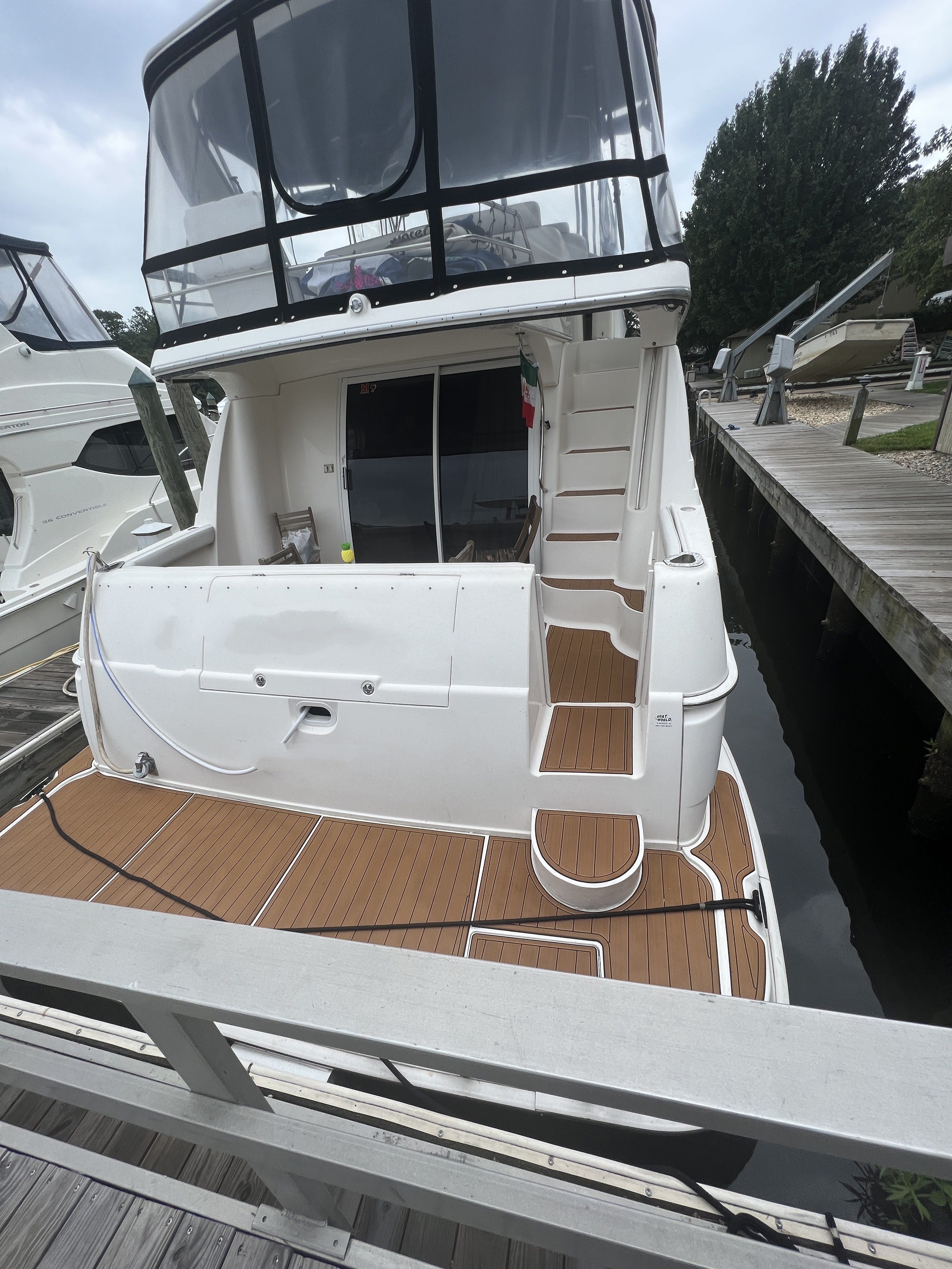 2004 Silverton 410 Sport Bridge Swim Platform Cockpit Mat Boat EVA Flooring Pad