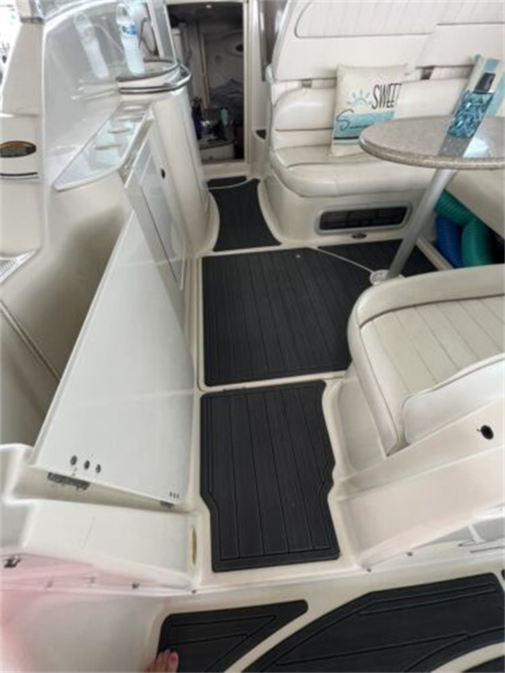 1999 Maxum 3000 SCR Swim Platform Cockpit Pad Boat EVA Faux Foam Teak Deck Floor SeaDek MarineMat Gatorstep Style Self Adhesive