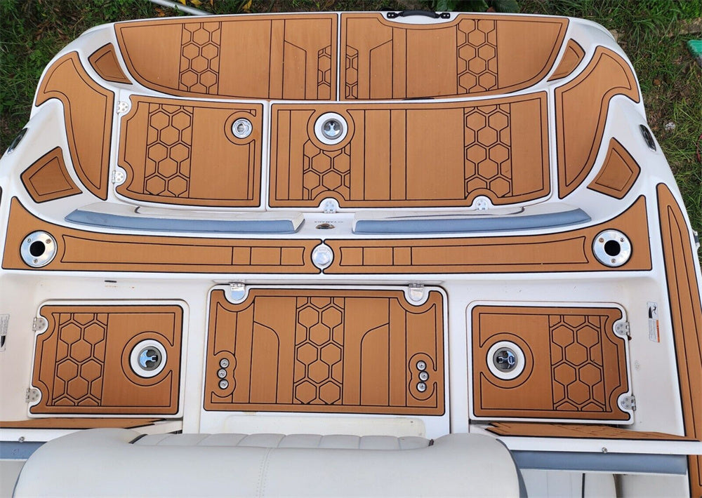 2016 Yamaha 190FSH Sport Swim Platform Cockpit Pad Boat EVA Foam Teak Floor Mat SeaDek MarineMat Gatorstep Style Self Adhesive