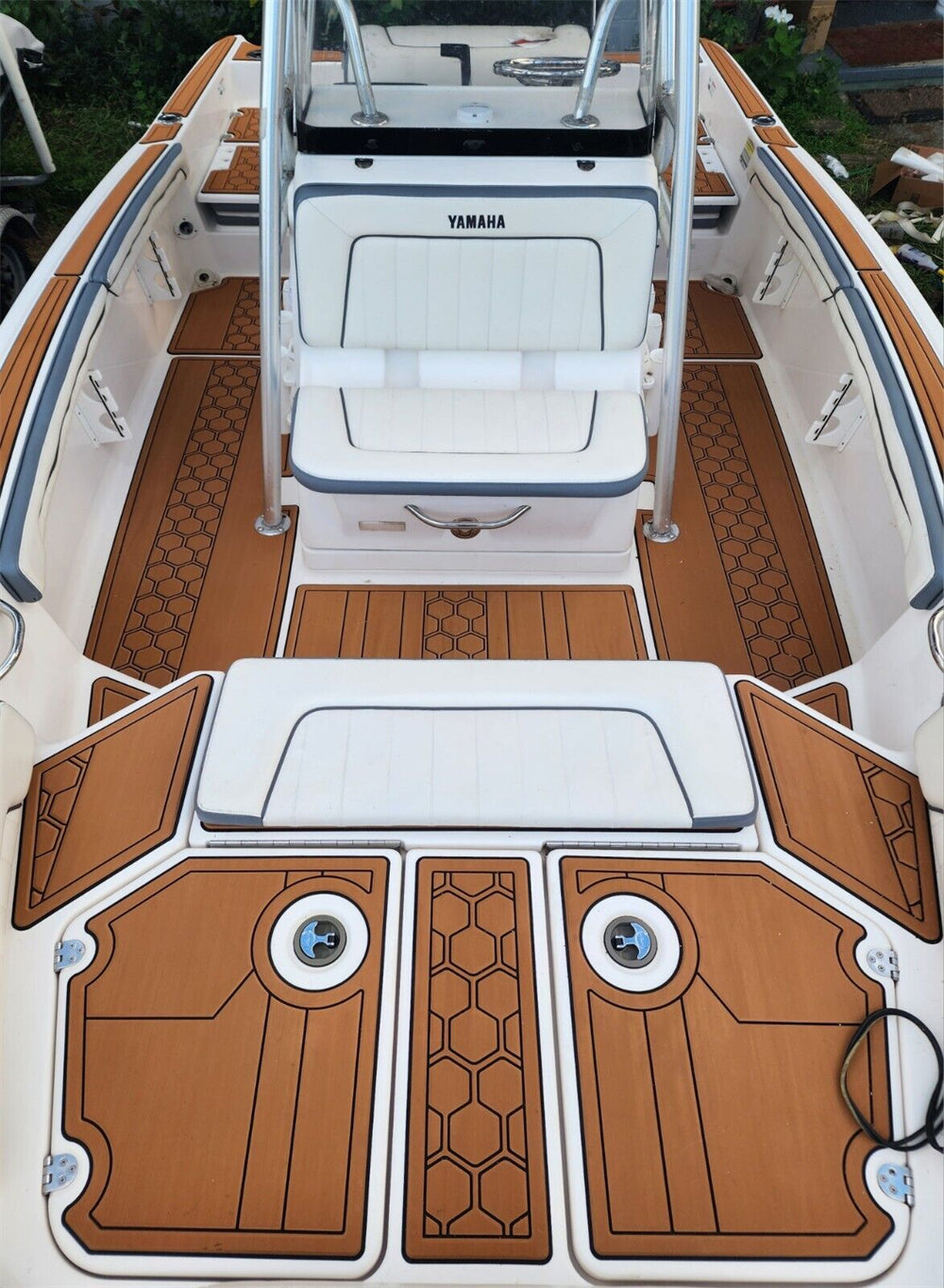 2016 Yamaha 190FSH Sport Swim Platform Cockpit Pad Boat EVA Foam Teak Floor Mat SeaDek MarineMat Gatorstep Style Self Adhesive