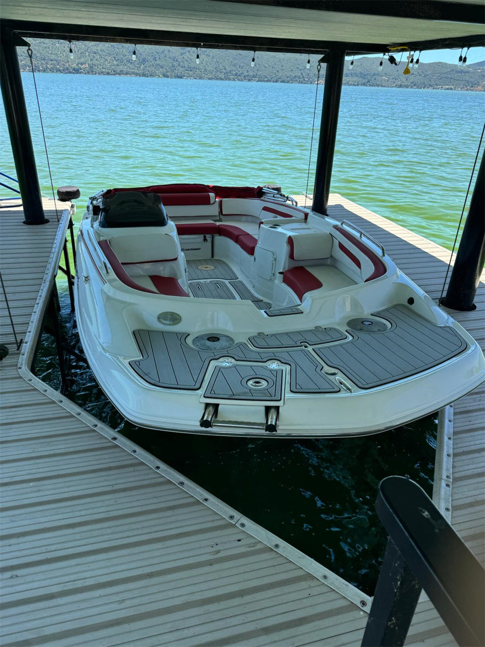 2018 Tahoe 215 XI Swim Step Platform Cockpit Mat Boat EVA Teak Deck Floor Pad