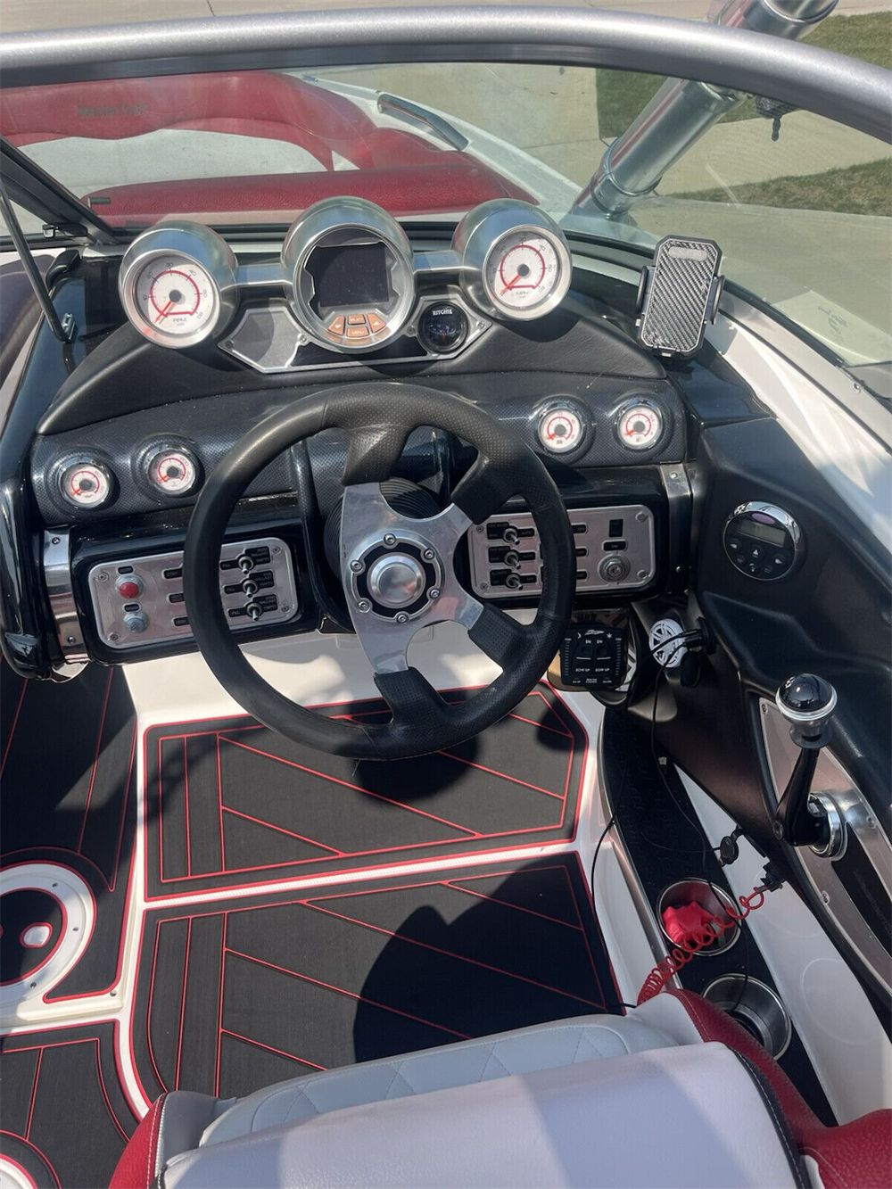 2004-2011 Mastercraft X Star Cockpit Pad Boat EVA Foam Faux Teak Deck Floor Mat SeaDek MarineMat Gatorstep Style Self Adhesive