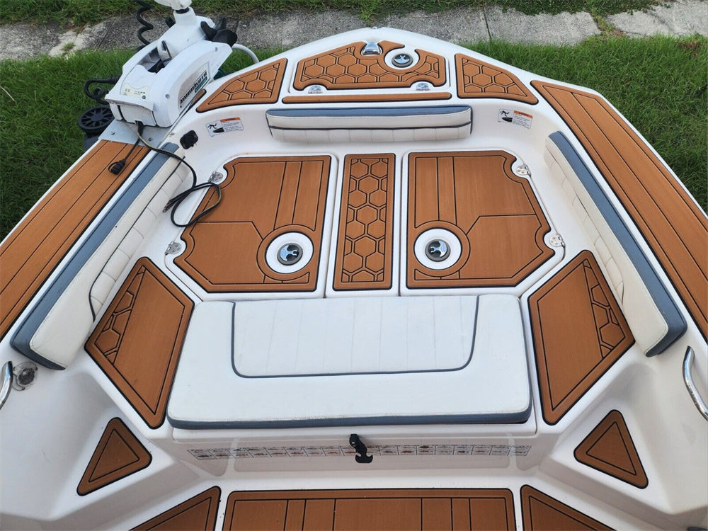 2016 Yamaha 190FSH Sport Swim Platform Cockpit Pad Boat EVA Foam Teak Floor Mat SeaDek MarineMat Gatorstep Style Self Adhesive