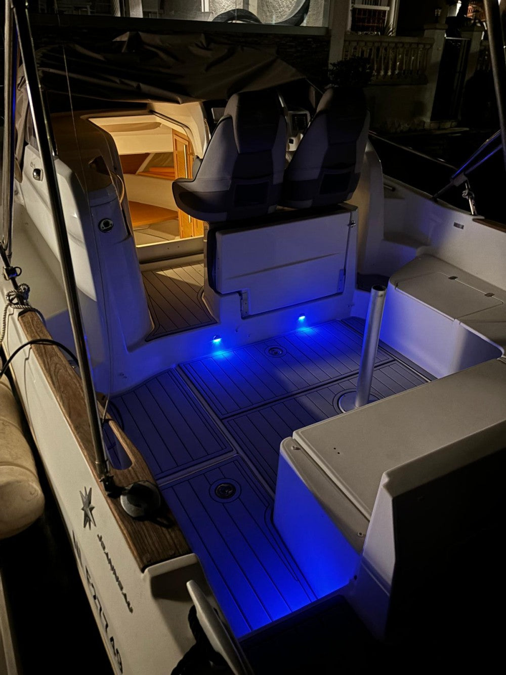 2011 Jeanneau Cap Camarat 8.5 WA Swim Platform Cockpit Pad Boat EVA Teak Floor SeaDek MarineMat Gatorstep Style Self Adhesive