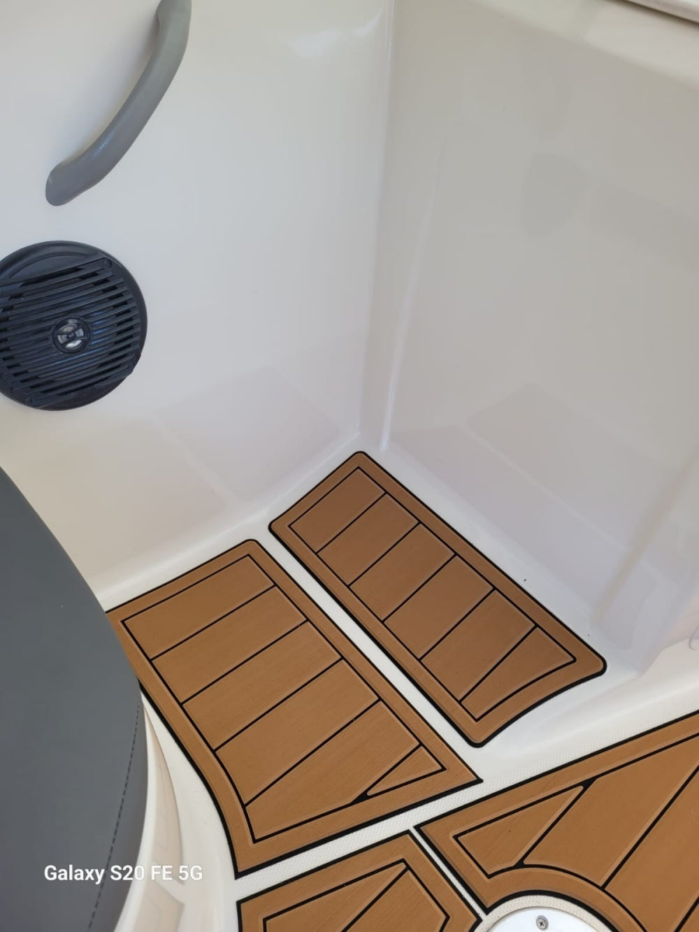 2019 Bayliner E7 Swim Platform Cockpit Pad Boat EVA Teak Deck Floor Mat Seadek MarineMat Gatorstep Style Self Adhesive