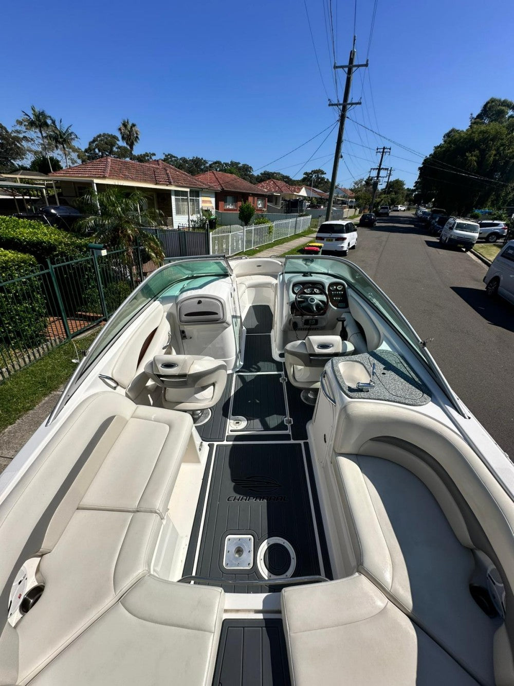 2007 Chaparral 246 SSI Swim Platform Cockpit Boat EVA Foam Teak Floor Pad Mat SeaDek MarineMat Gatorstep Style Self Adhesive