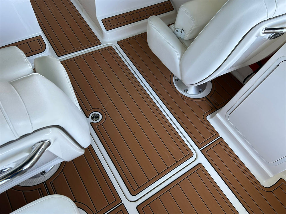 2008 Sea Ray SLX 250 Swim Platform Cockpit Bow Boat EVA Foam Teak Deck Floor Mat SeaDek MarineMat Gatorstep Style Self Adhesive