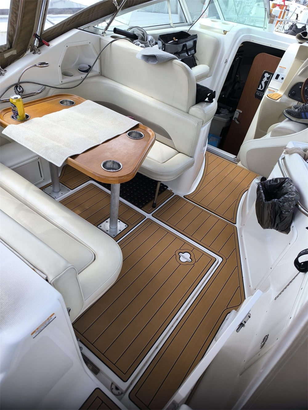 2004 Chaparral 260 Signature Swim Platform Cockpit Bow Boat EVA Teak Floor Pad SeaDek MarineMat Gatorstep Style Self Adhesive
