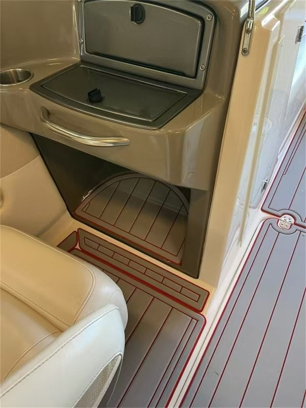 2006 Rinker Captiva 226 Swim Platform Cockpit Pad Boat EVA Foam Teak Floor Mat SeaDek MarineMat Gatorstep Style Self Adhesive