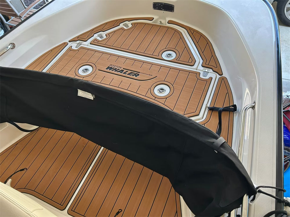 2023 Boston Whaler Montauk 17 Swim Platform Cockpit Mat Boat EVA Teak Floor Pad
