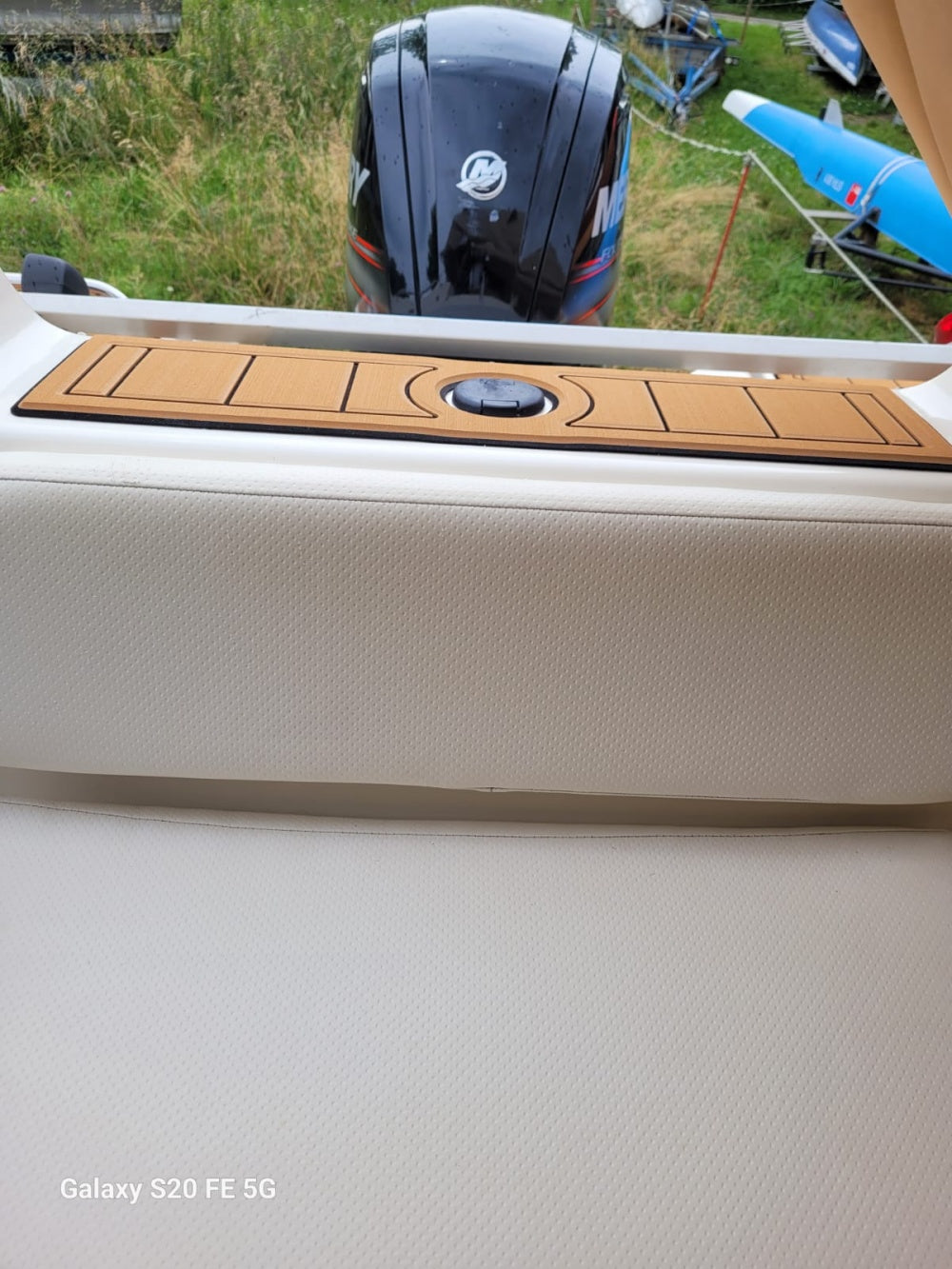 2019 Bayliner E7 Swim Platform Cockpit Pad Boat EVA Teak Deck Floor Mat Seadek MarineMat Gatorstep Style Self Adhesive