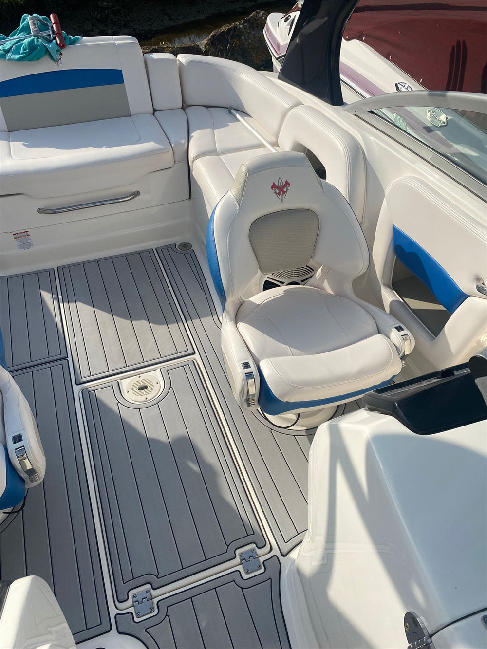 2013 Chaparral 224 Swim Platform Cockpit Pad Boat EVA Foam Teak Deck Floor Mat Seadek MarineMat Gatorstep Style Self Adhesive