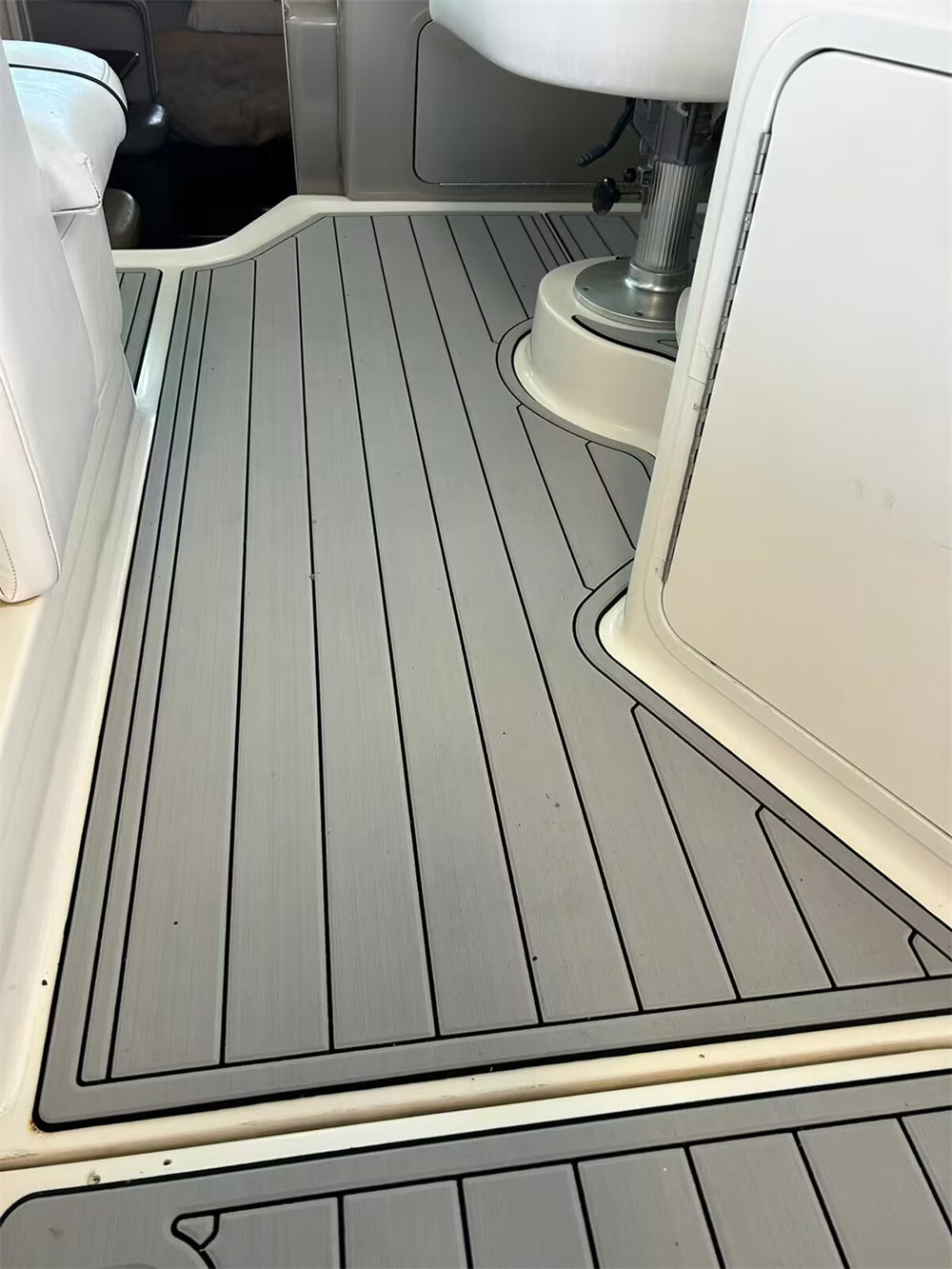 2008 Sea Ray 280 Sundancer Cabin Pad Boat EVA Foam Faux Teak Floor Mat SeaDek MarineMat Gatorstep Style Self Adhesive