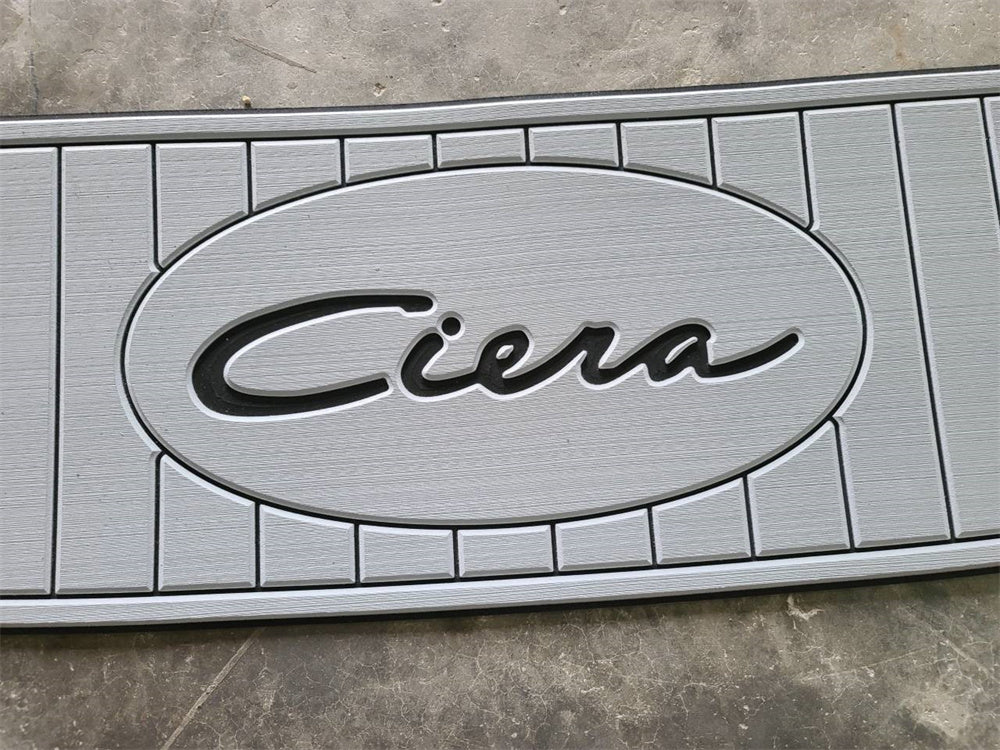 2001 Bayliner 2655 Swim Platform Cockpit Pad Boat EVA Foam Faux Teak Floor Mat SeaDek MarineMat Gatorstep Style Self Adhesive