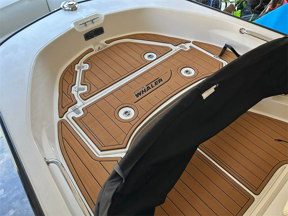 2023 Boston Whaler Montauk 17 Swim Platform Cockpit Mat Boat EVA Teak Floor Pad