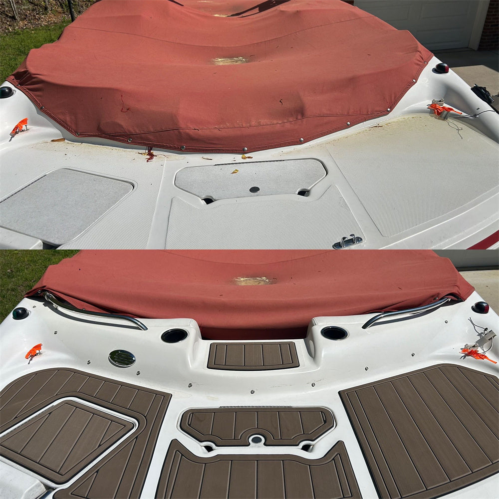 2012 Hurricane 220 Swim platform Bow Pad Boat EVA Foam Teak Deck Flooring Mat SeaDek MarineMat Gatorstep Style Self Adhesive