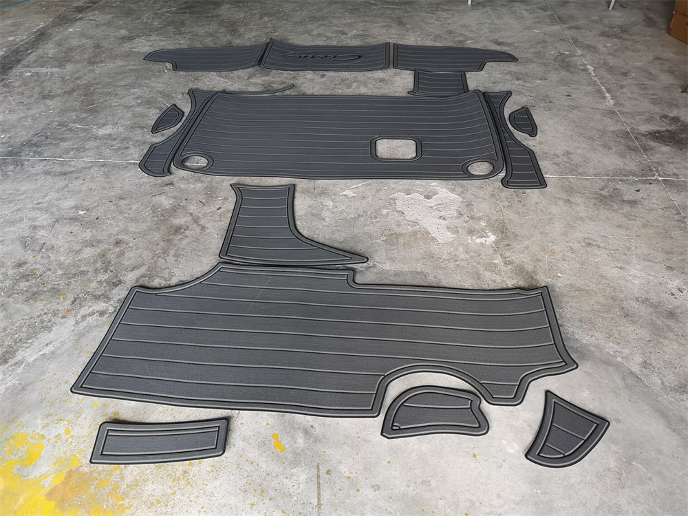 2000 Bayliner 2855 Swim Platform Cockpit Boat EVA Foam Teak Deck Floor Pad Mat SeaDek MarineMat Gatorstep Style Self Adhesive