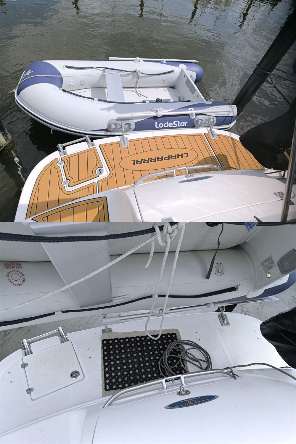 2004 Chaparral 260 Signature Swim Platform Cockpit Bow Boat EVA Teak Floor Pad SeaDek MarineMat Gatorstep Style Self Adhesive