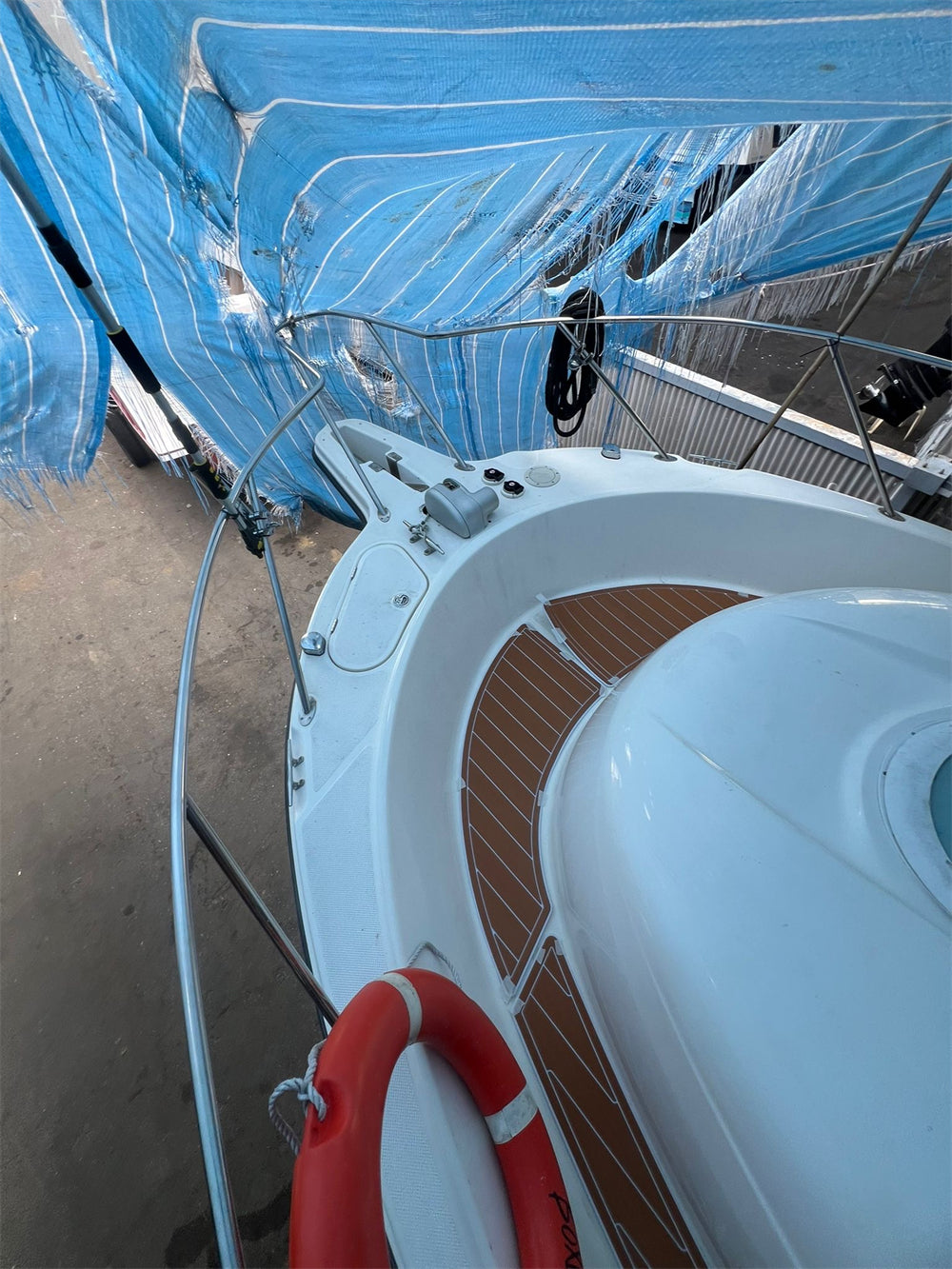 2008 Bayliner Trophy 2902 Walkabout Islander Swim Platform Cockpit Boat EVA Teak Floor Pad Mat SeaDek MarineMat Gatorstep Style Self Adhesive