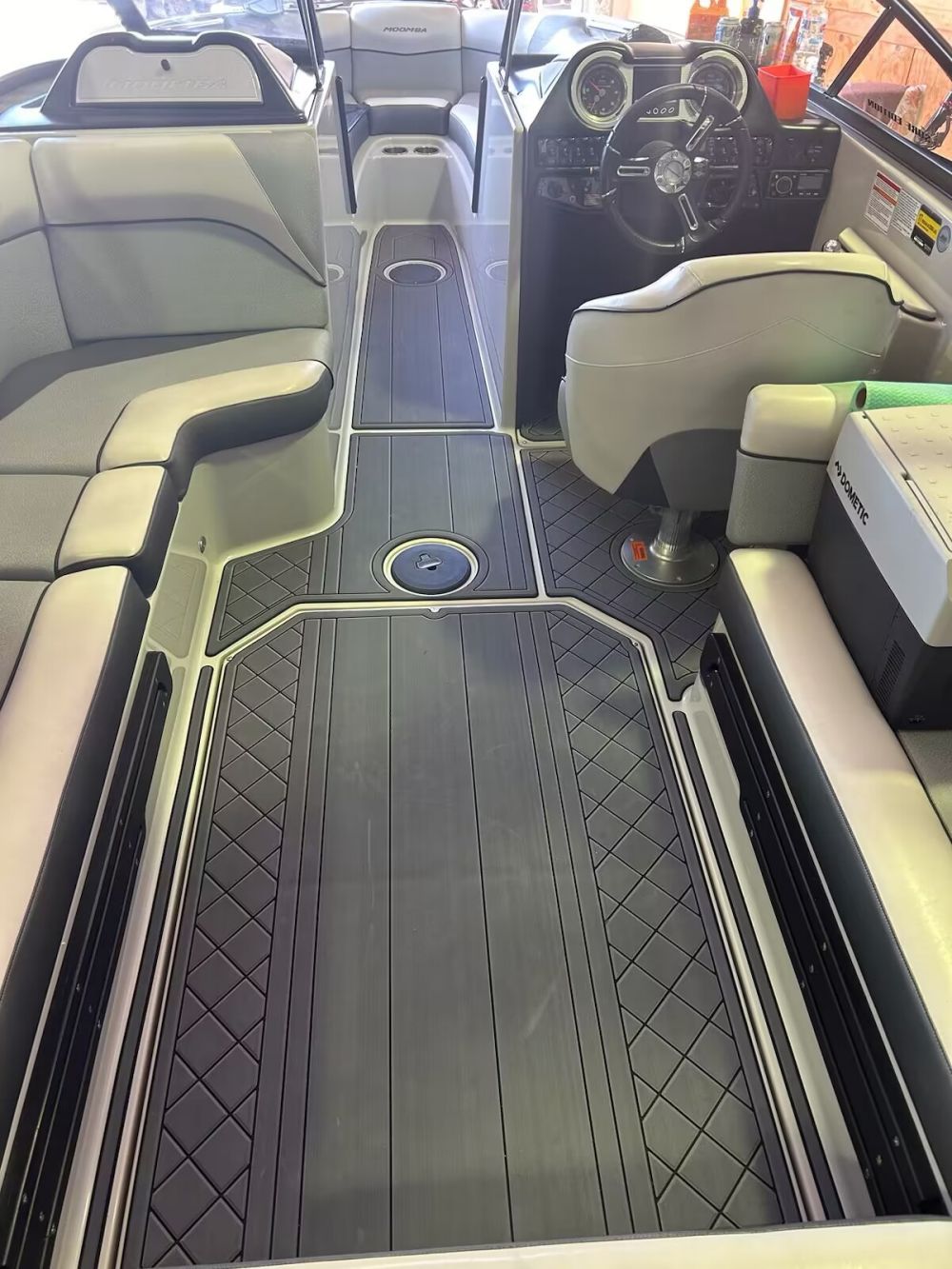 2016-2018 Moomba Mojo Swim Step Platform Cockpit Mat Boat EVA Teak Deck Floor Pad Flooring SeaDek MarineMat Style Self Adhesive