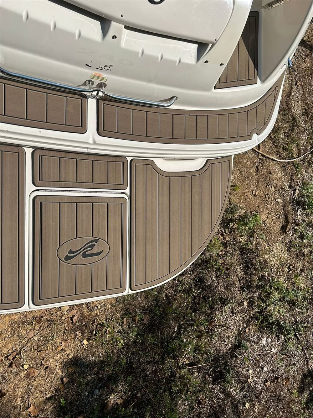 2000 Sea Ray Sundeck 240 Swim Platform Cockpit Pad Boat EVA Teak Deck Floor Mat