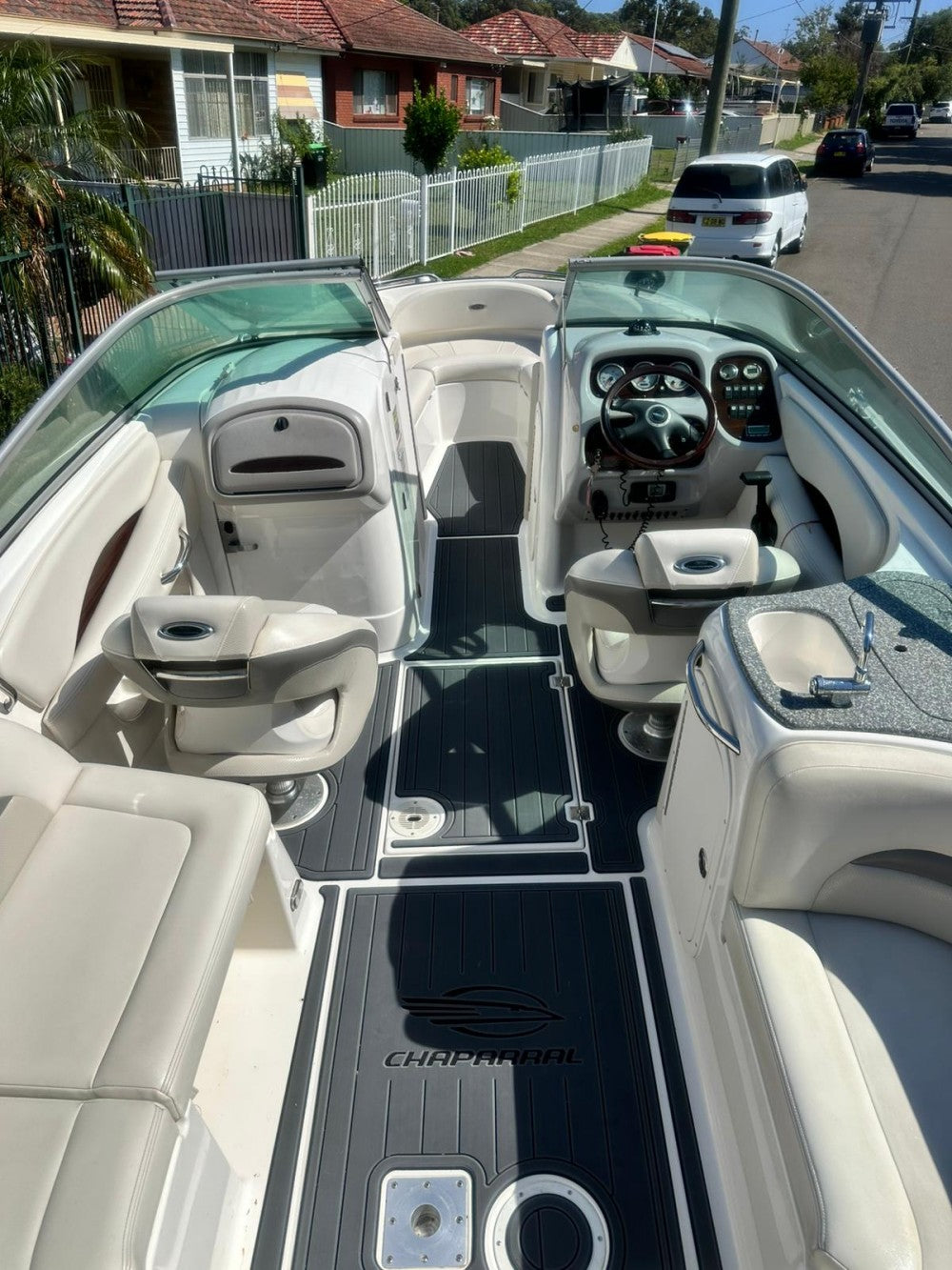 2007 Chaparral 246 SSI Swim Platform Cockpit Boat EVA Foam Teak Floor Pad Mat SeaDek MarineMat Gatorstep Style Self Adhesive
