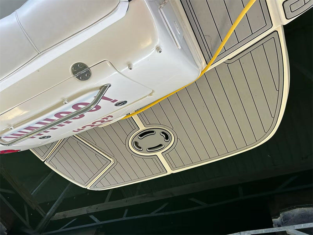 2008 Sea Ray 280 Sundancer Cabin Pad Boat EVA Foam Faux Teak Floor Mat SeaDek MarineMat Gatorstep Style Self Adhesive