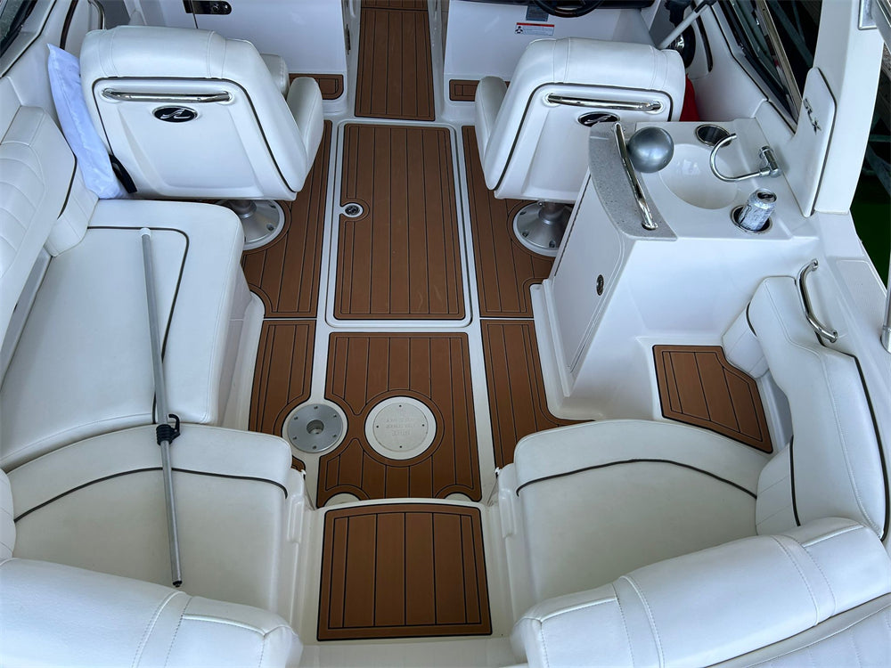 2008 Sea Ray SLX 250 Swim Platform Cockpit Bow Boat EVA Foam Teak Deck Floor Mat SeaDek MarineMat Gatorstep Style Self Adhesive