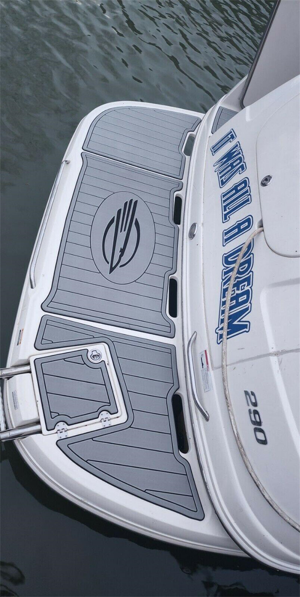 2005 Chaparral Signature 290 Swim Platform Cockpit Boat EVA Teak Floor Pad Mat SeaDek MarineMat Gatorstep Style Self Adhesive
