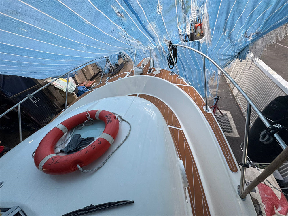 2008 Bayliner Trophy 2902 Walkabout Islander Swim Platform Cockpit Boat EVA Teak Floor Pad Mat SeaDek MarineMat Gatorstep Style Self Adhesive