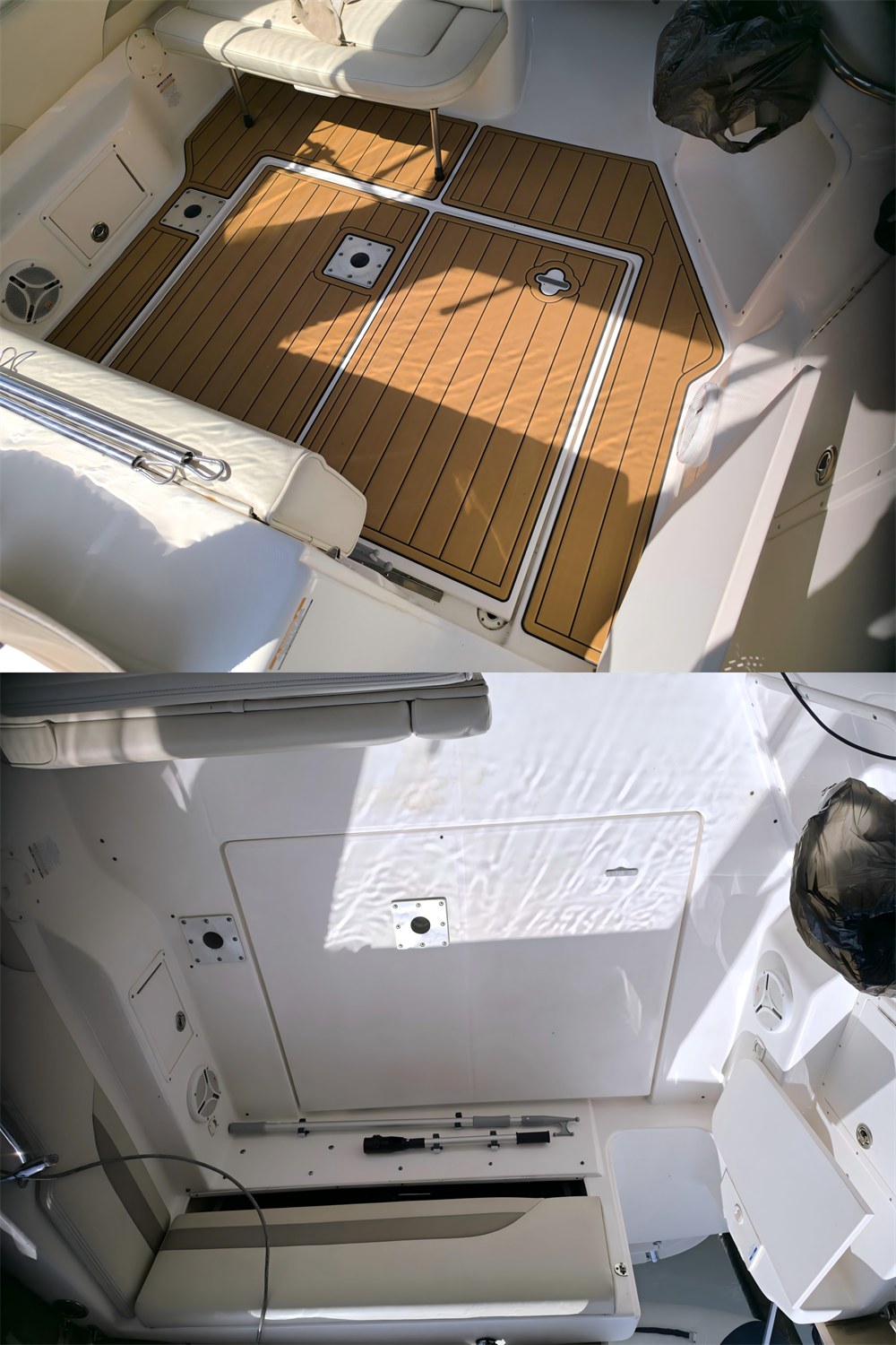 2004 Chaparral 260 Signature Swim Platform Cockpit Bow Boat EVA Teak Floor Pad SeaDek MarineMat Gatorstep Style Self Adhesive