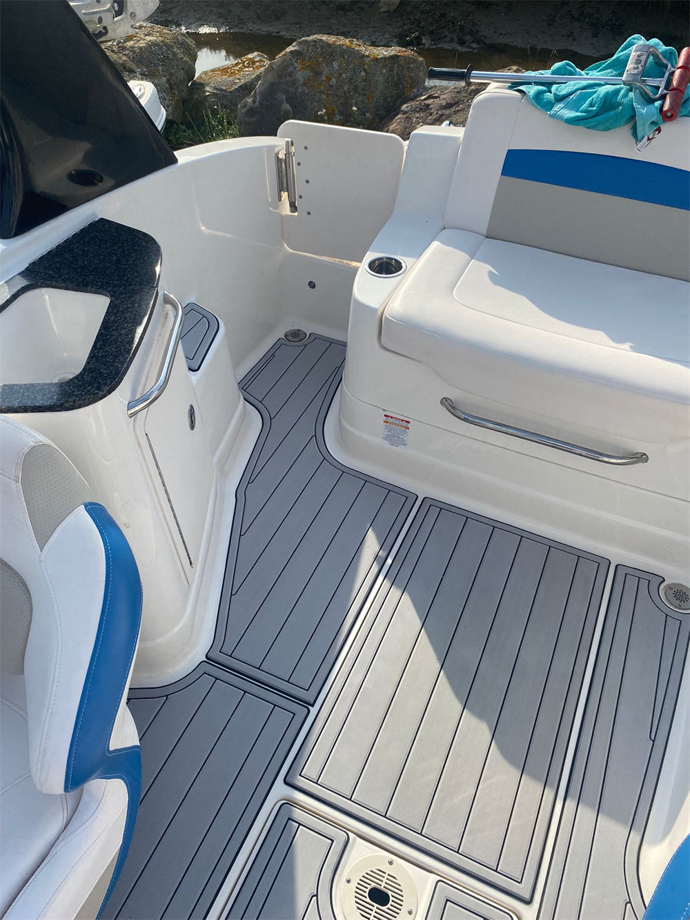 2013 Chaparral 224 Swim Platform Cockpit Pad Boat EVA Foam Teak Deck Floor Mat Seadek MarineMat Gatorstep Style Self Adhesive