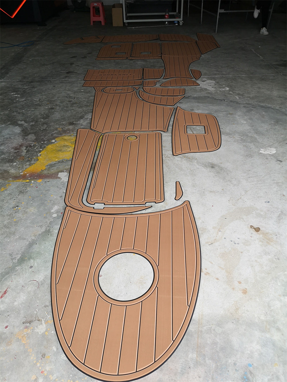 2005 Chaparral Signature 290 Swim Platform Cockpit Boat EVA Teak Floor Pad Mat SeaDek MarineMat Gatorstep Style Self Adhesive