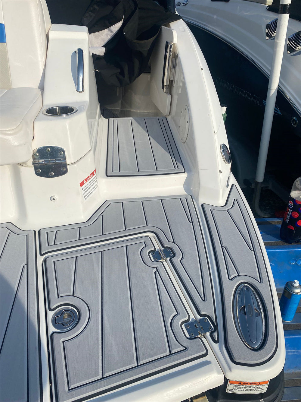 2013 Chaparral 224 Swim Platform Cockpit Pad Boat EVA Foam Teak Deck Floor Mat Seadek MarineMat Gatorstep Style Self Adhesive