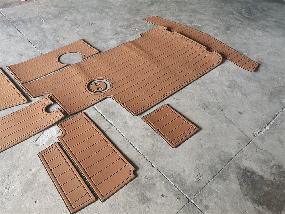 2008-2014 Mastercraft X35 Swim Platform Cockpit Pad Boat EVA Teak Deck Floor Mat SeaDek MarineMat Style Self Adhesive