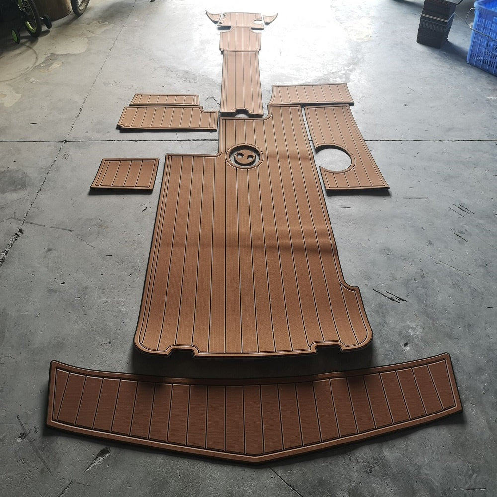 2008-2014 Mastercraft X35 Swim Platform Cockpit Pad Boat EVA Teak Deck Floor Mat SeaDek MarineMat Style Self Adhesive