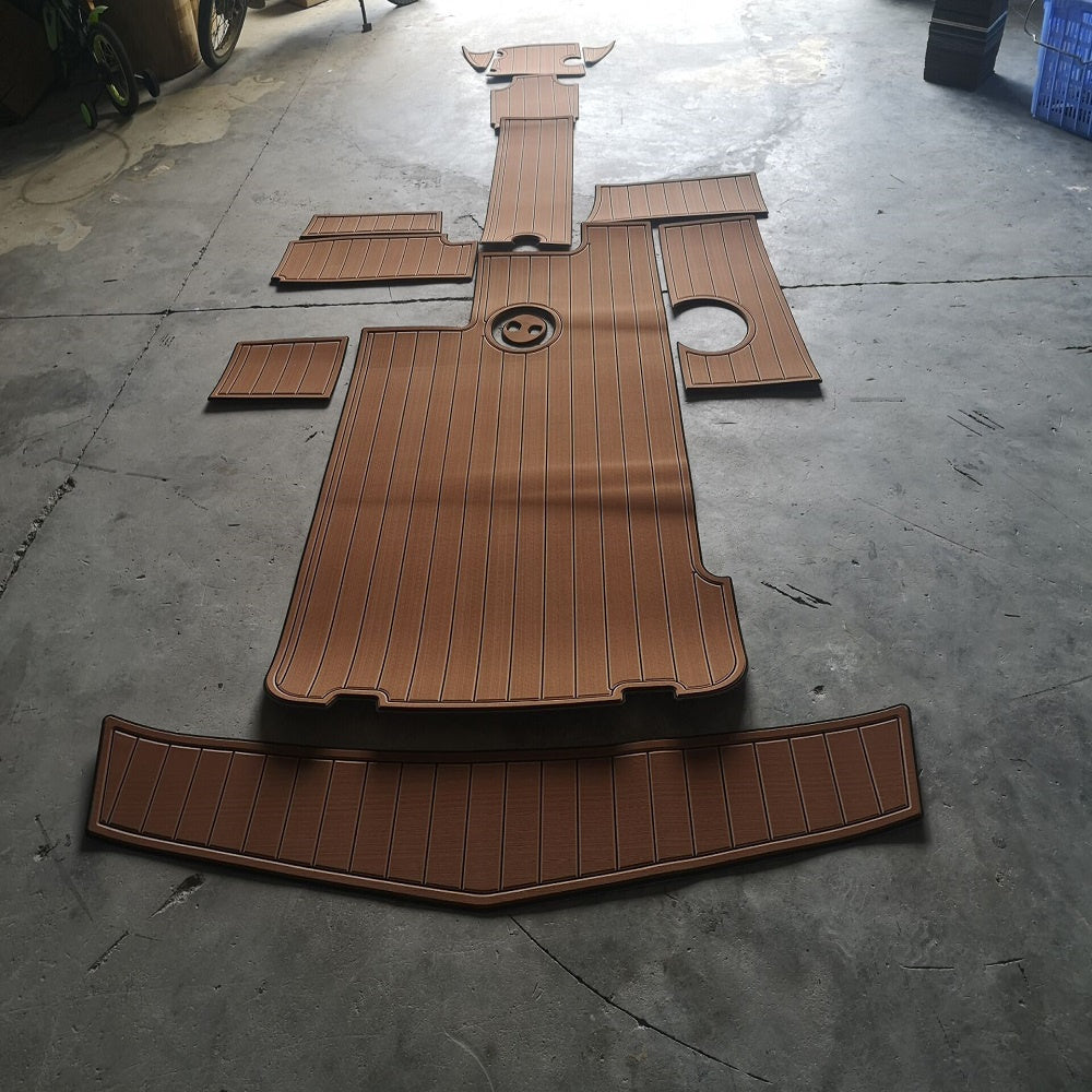 2008-2014 Mastercraft X35 Swim Platform Cockpit Pad Boat EVA Teak Deck Floor Mat SeaDek MarineMat Style Self Adhesive