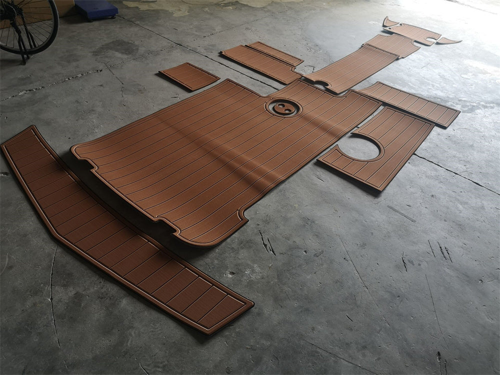 2008-2014 Mastercraft X35 Swim Platform Cockpit Pad Boat EVA Teak Deck Floor Mat SeaDek MarineMat Style Self Adhesive