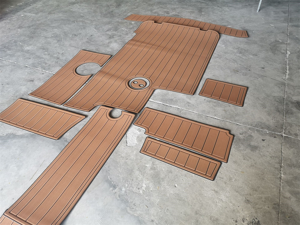 2008-2014 Mastercraft X35 Swim Platform Cockpit Pad Boat EVA Teak Deck Floor Mat SeaDek MarineMat Style Self Adhesive