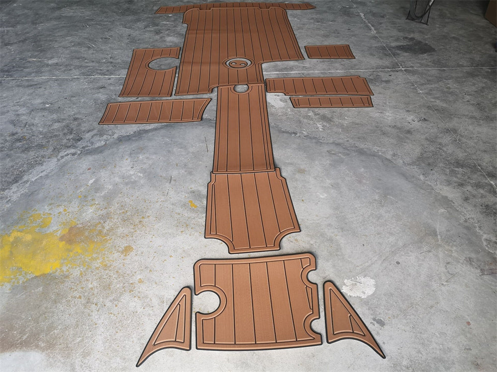 2008-2014 Mastercraft X35 Swim Platform Cockpit Pad Boat EVA Teak Deck Floor Mat SeaDek MarineMat Style Self Adhesive