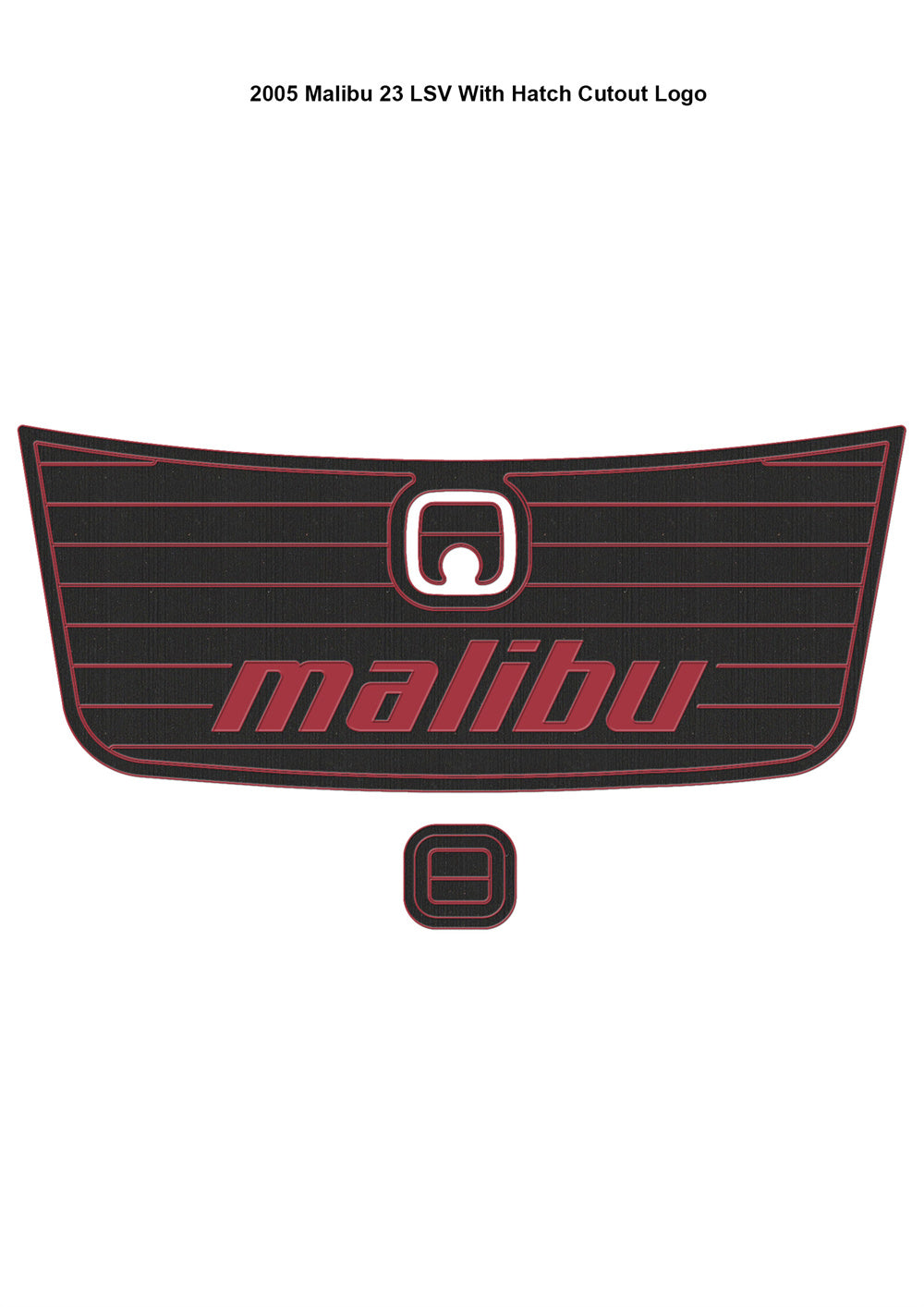 2005 Malibu 23 LSV Swim Platform Step Pad Boat EVA Foam Faux Teak Deck Floor Mat SeaDek MarineMat Gatorstep Style Self Adhesive