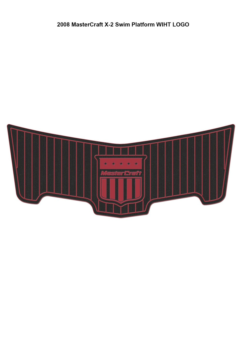 2008 MasterCraft X-2 Boat Swim Platform Pad Boat EVA Foam Faux Teak Deck Floor SeaDek MarineMat Gatorstep Style Self Adhesive