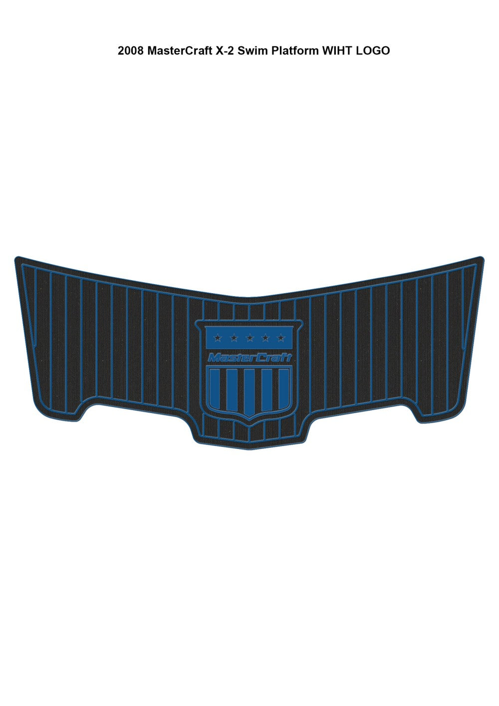 2008 MasterCraft X-2 Boat Swim Platform Pad Boat EVA Foam Faux Teak Deck Floor SeaDek MarineMat Gatorstep Style Self Adhesive