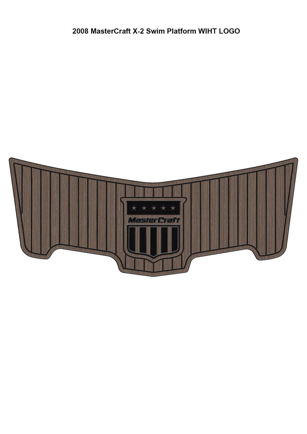 2008 MasterCraft X-2 Boat Swim Platform Pad Boat EVA Foam Faux Teak Deck Floor SeaDek MarineMat Gatorstep Style Self Adhesive