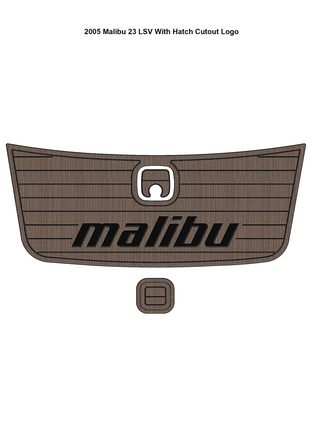 2005 Malibu 23 LSV Swim Platform Step Pad Boat EVA Foam Faux Teak Deck Floor Mat SeaDek MarineMat Gatorstep Style Self Adhesive