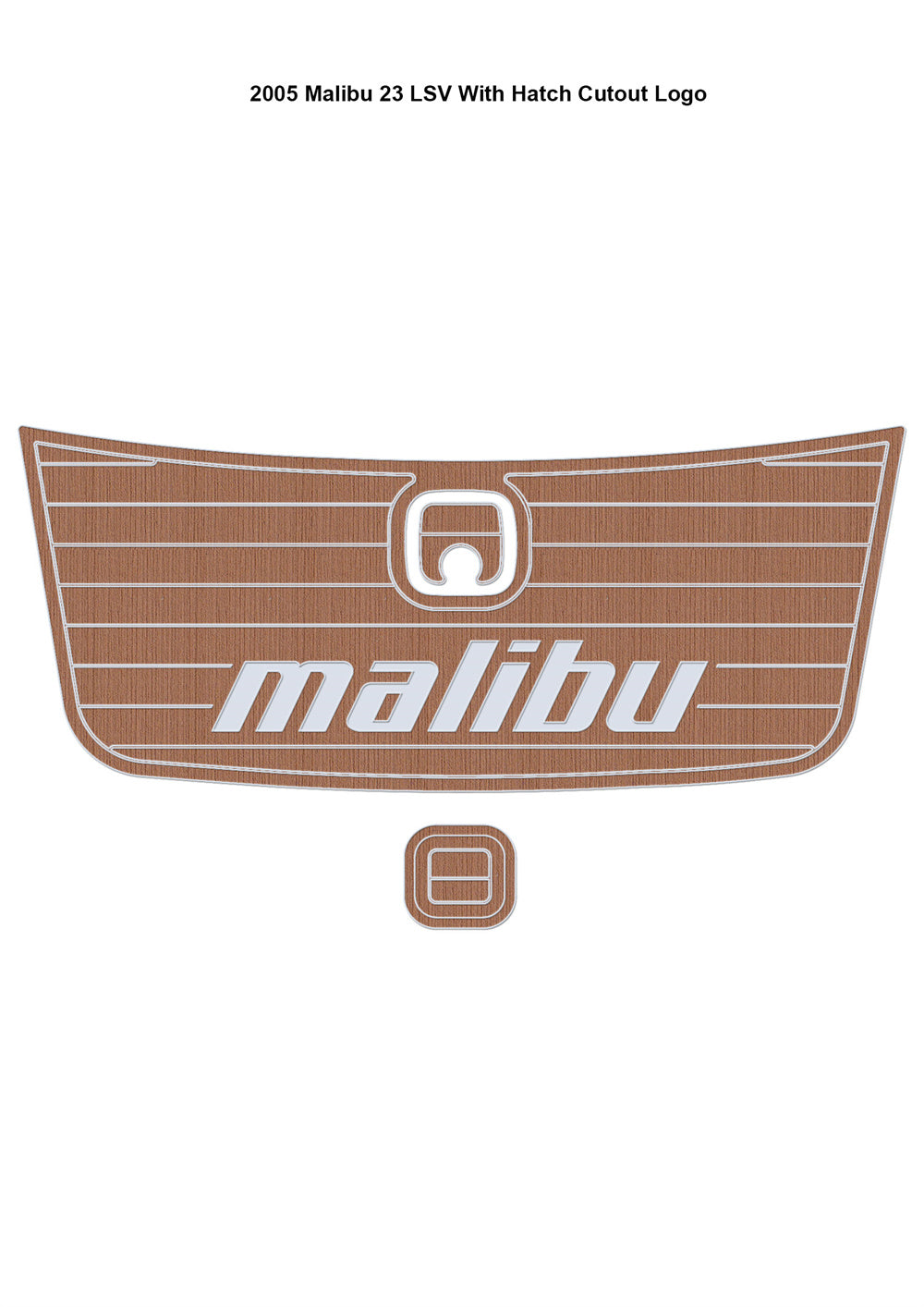 2005 Malibu 23 LSV Swim Platform Step Pad Boat EVA Foam Faux Teak Deck Floor Mat SeaDek MarineMat Gatorstep Style Self Adhesive