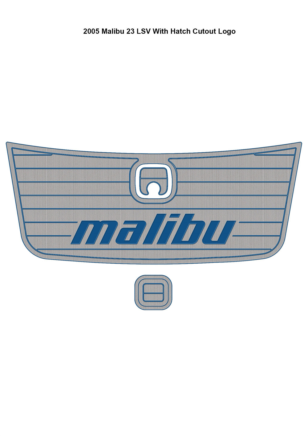 2005 Malibu 23 LSV Swim Platform Step Pad Boat EVA Foam Faux Teak Deck Floor Mat SeaDek MarineMat Gatorstep Style Self Adhesive