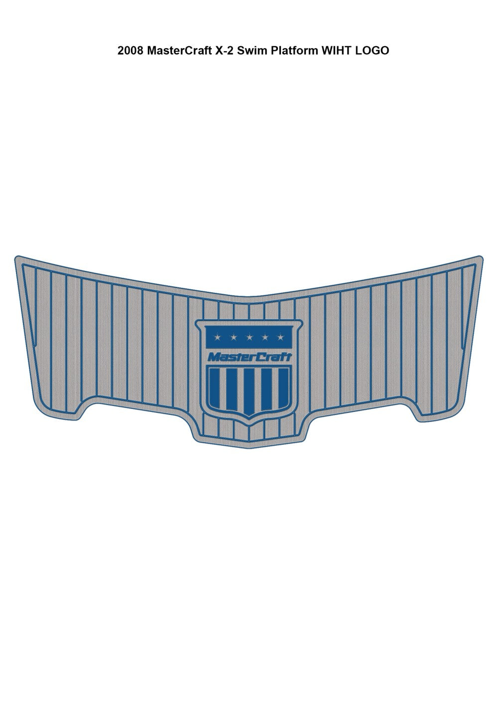 2008 MasterCraft X-2 Boat Swim Platform Pad Boat EVA Foam Faux Teak Deck Floor SeaDek MarineMat Gatorstep Style Self Adhesive